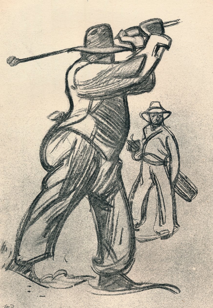 Golfista, c1920, 1923 autorstwa Maxime Pierre Jules Dethomas