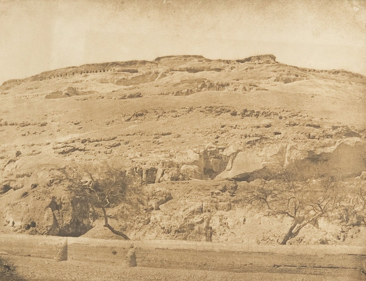 Starożytna nekropolia Lycopolis w Syout, 1849-50. autorstwa Maxime Du Camp