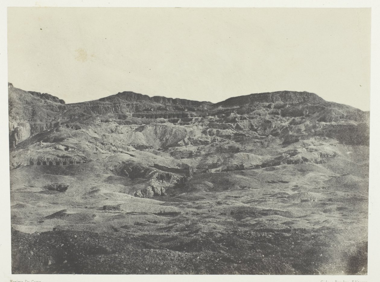 Gourna, Nekropolia Teb; Teby autorstwa Maxime Du Camp