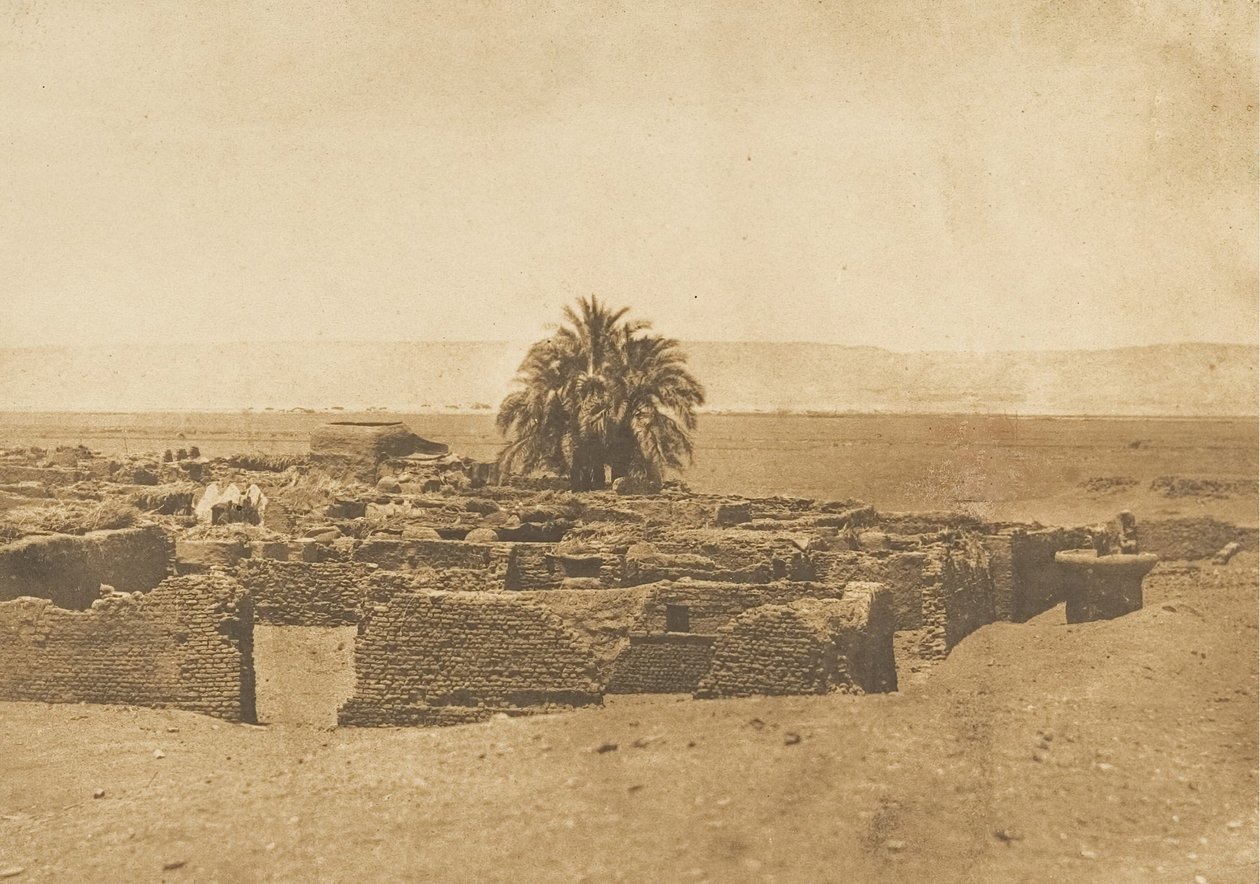 Widok wsi Herment, 1849-50. autorstwa Maxime Du Camp