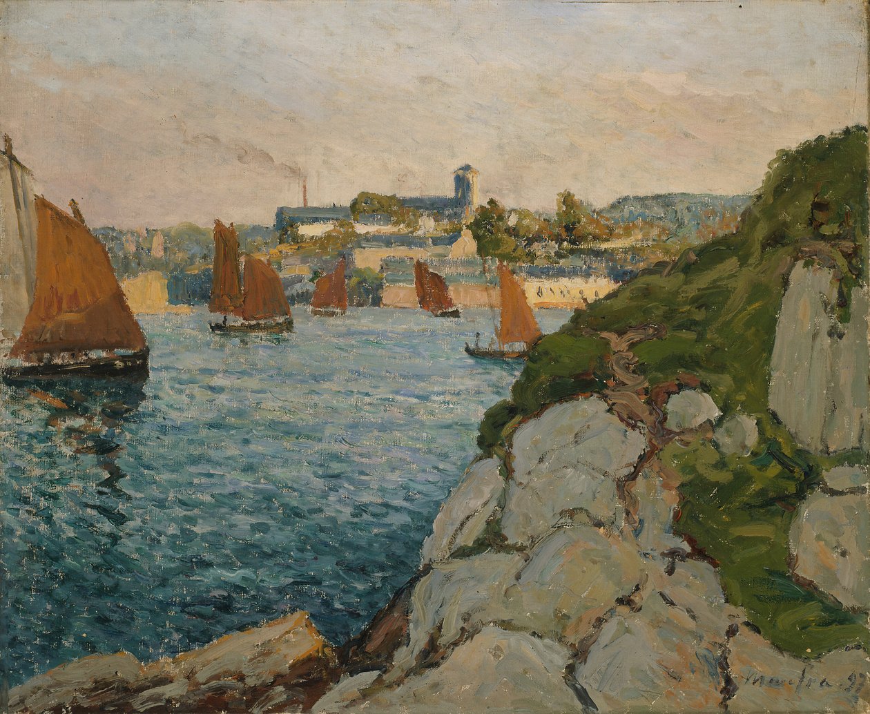 Douarnenez w słońcu, 1897. autorstwa Maxime Emile Louis Maufra