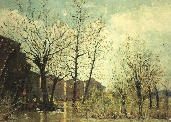 Powódź autorstwa Maxime Emile Louis Maufra