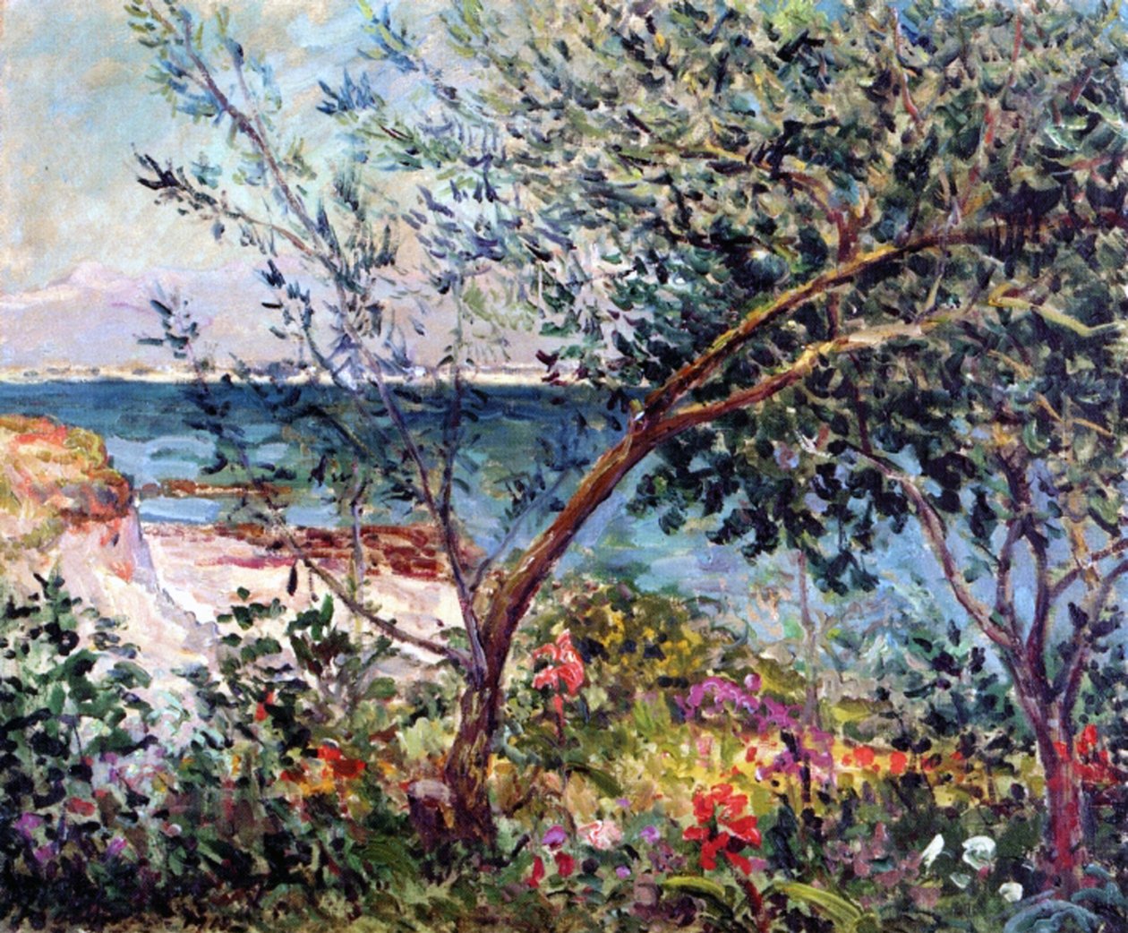 Ogród artysty w Bretanii autorstwa Maxime Emile Louis Maufra