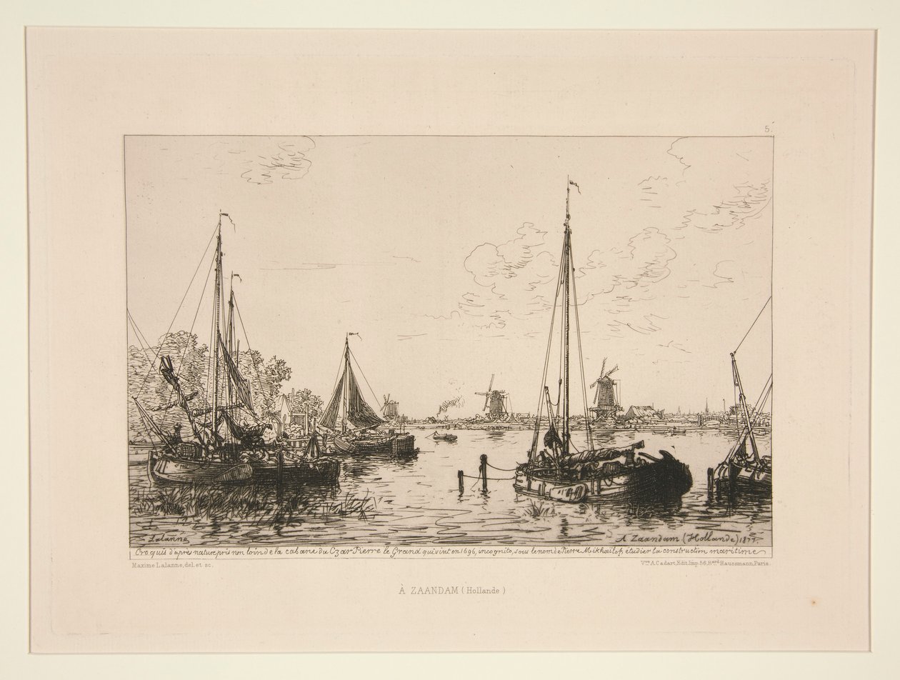 A Zaandam, Hollande (W Zaandam, Holandia) autorstwa Maxime Lalanne