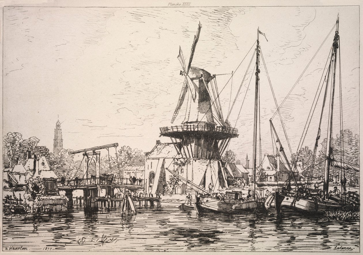 W Harlemie Holland, 1877. autorstwa Maxime Lalanne
