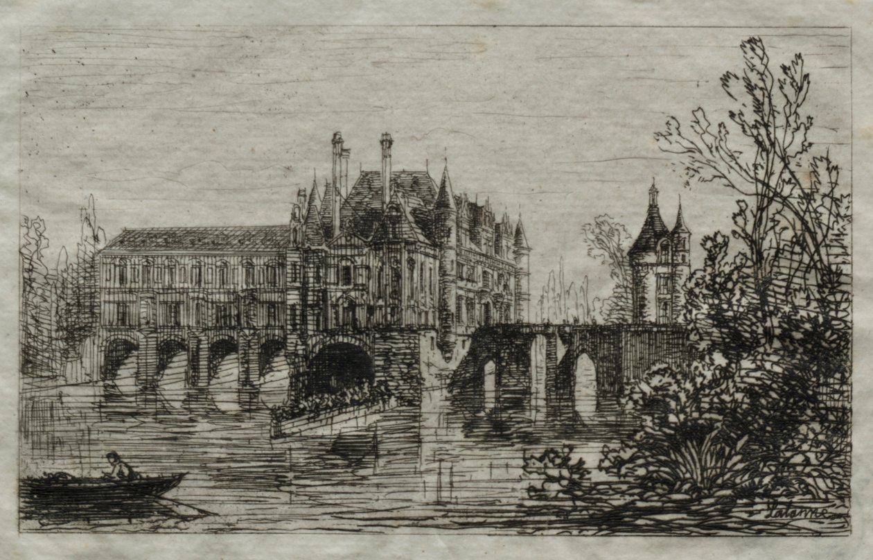 Zamek Chenonceau autorstwa Maxime Lalanne