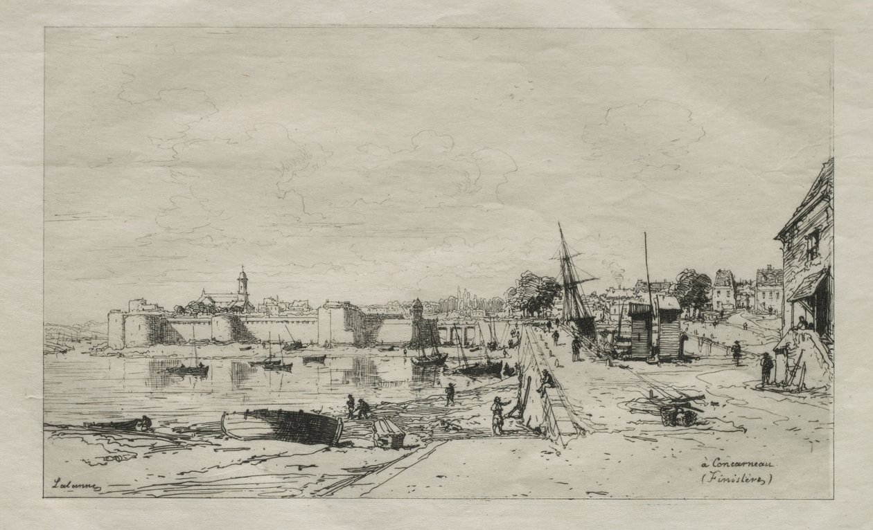 W Concarneau (Finistere) autorstwa Maxime Lalanne