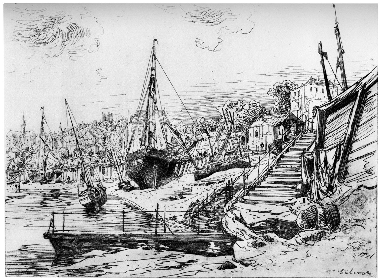 Concarneau, ok. 1850-1895 1924 autorstwa Maxime Lalanne