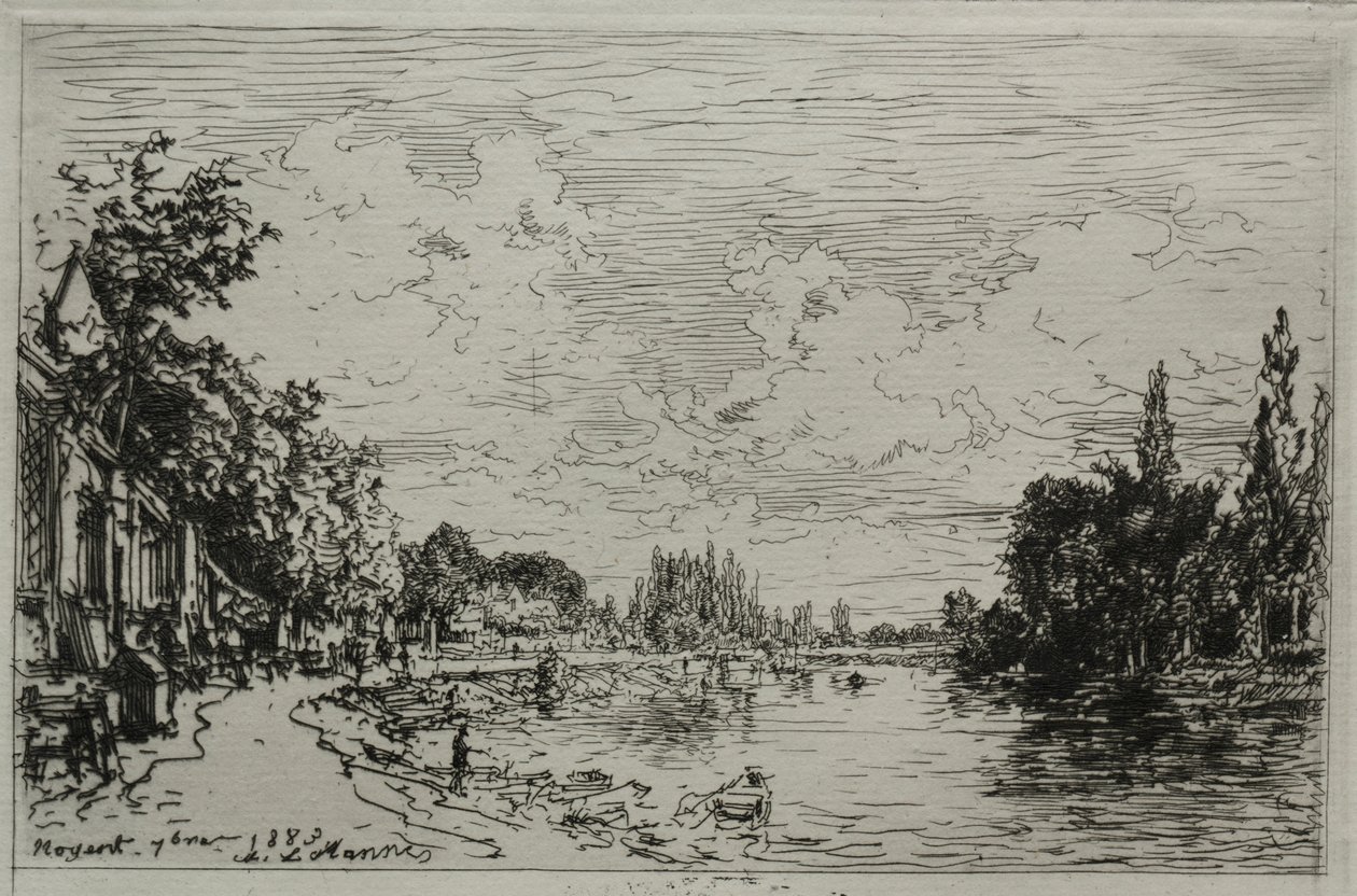Noyant, 1883. autorstwa Maxime Lalanne