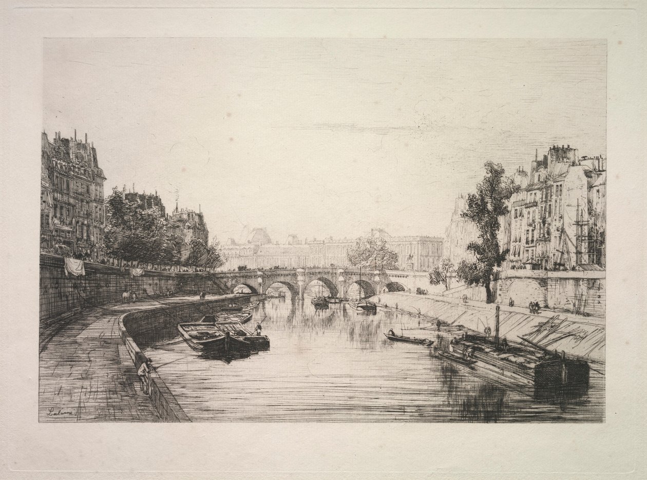 Widok z mostu św. Michała, 1865. autorstwa Maxime Lalanne