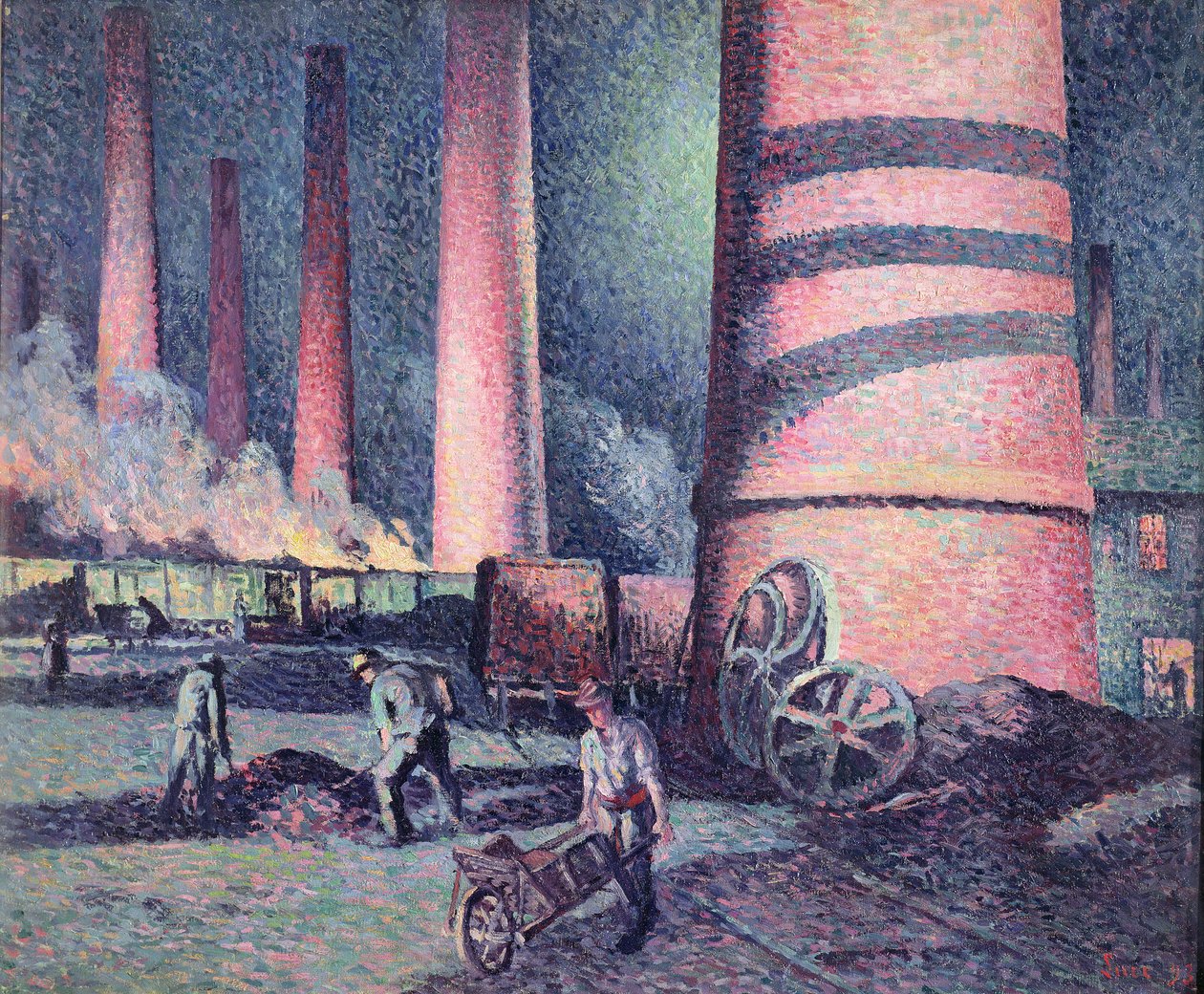 د چمني فابریکه، 1896 پولی autorstwa Maximilien Luce