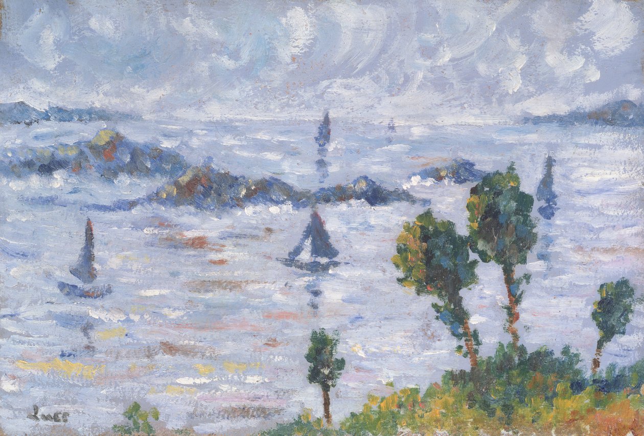 Krajobraz w Kermouster autorstwa Maximilien Luce