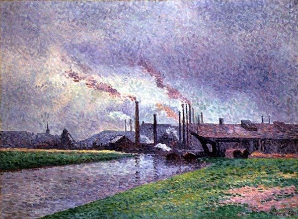 Wzdłuż rzeki autorstwa Maximilien Luce