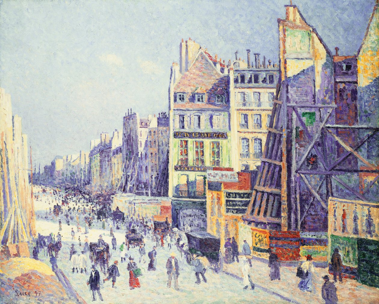 Rue Reaumur, 1897 autorstwa Maximilien Luce