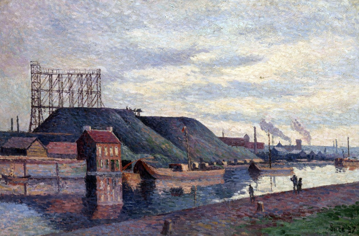 Hałdy żużlu Sacré Madame autorstwa Maximilien Luce