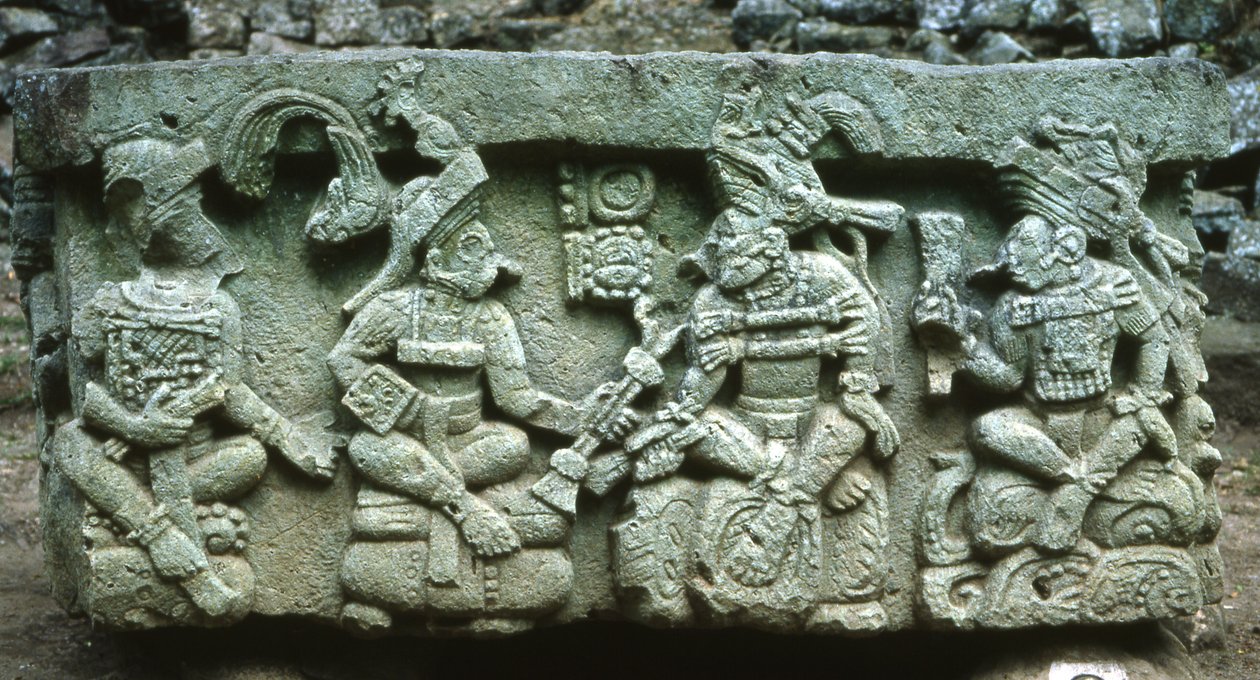 Ołtarz Copan Q autorstwa Mayan