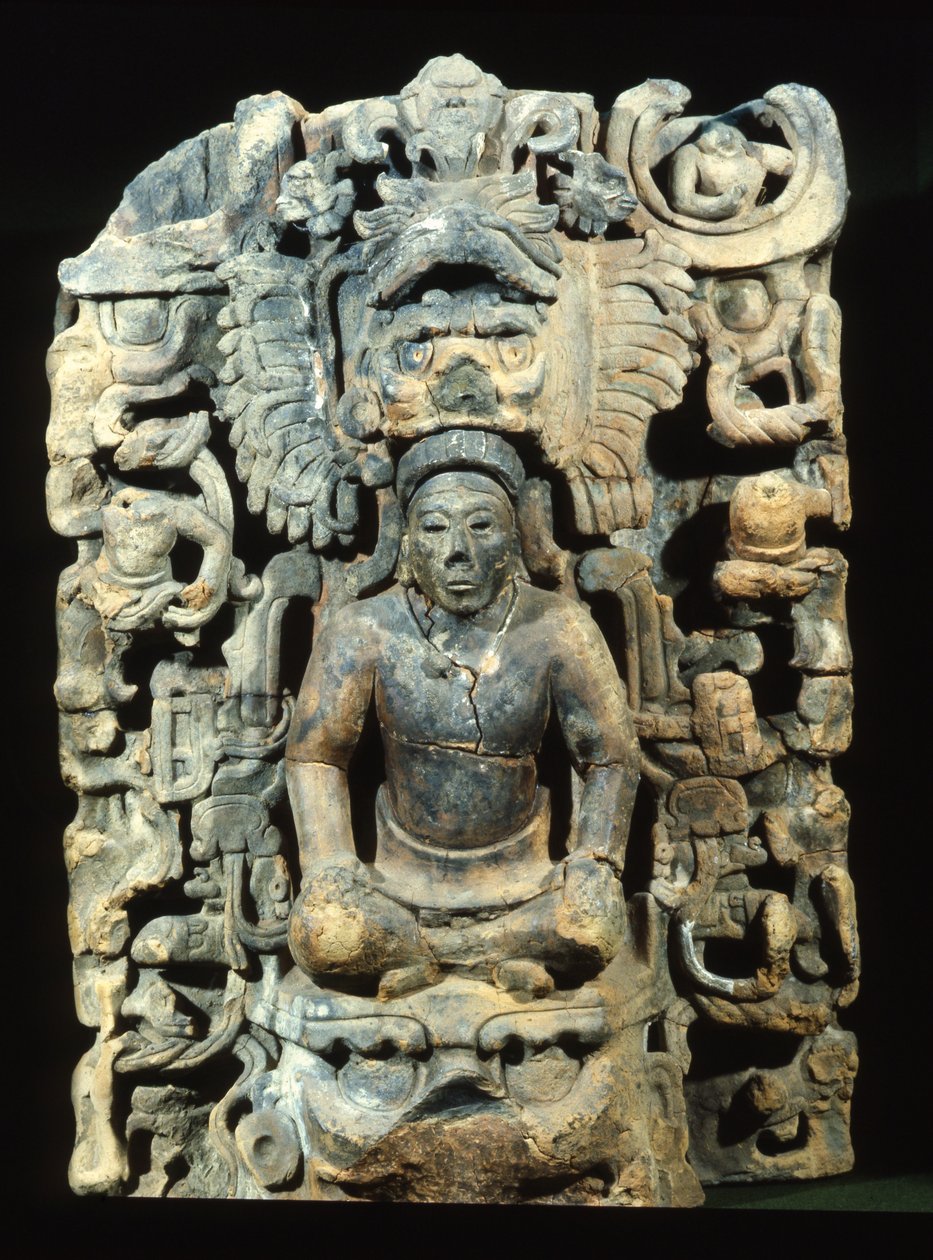 Urna pogrzebowa z Teapa, Tabasco (terakota) autorstwa Mayan