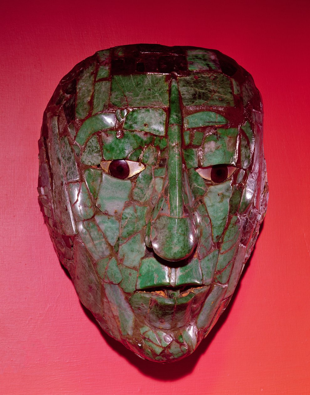 Maska mozaikowa, z Palenque, Chiapas (jadeit) autorstwa Mayan
