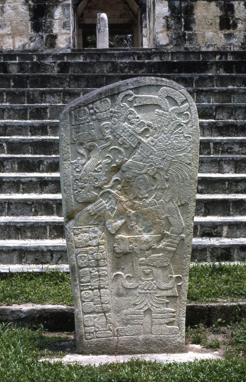 Seibal, Stela 8, okres Ultimate Classic, 849 n.e. autorstwa Mayan