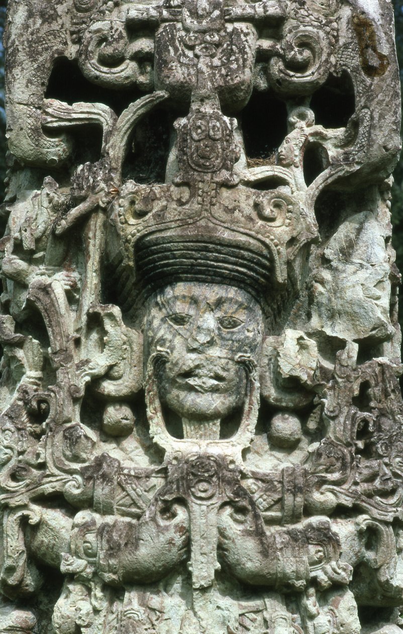 Stela B, Copan, Późny Okres Klasyczny, 731 n.e. autorstwa Mayan
