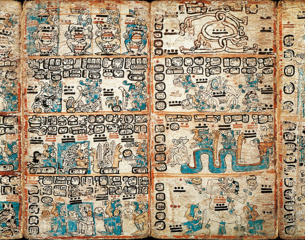 Kodeks madrycki, malowane miniatury autorstwa Mayan Mayan