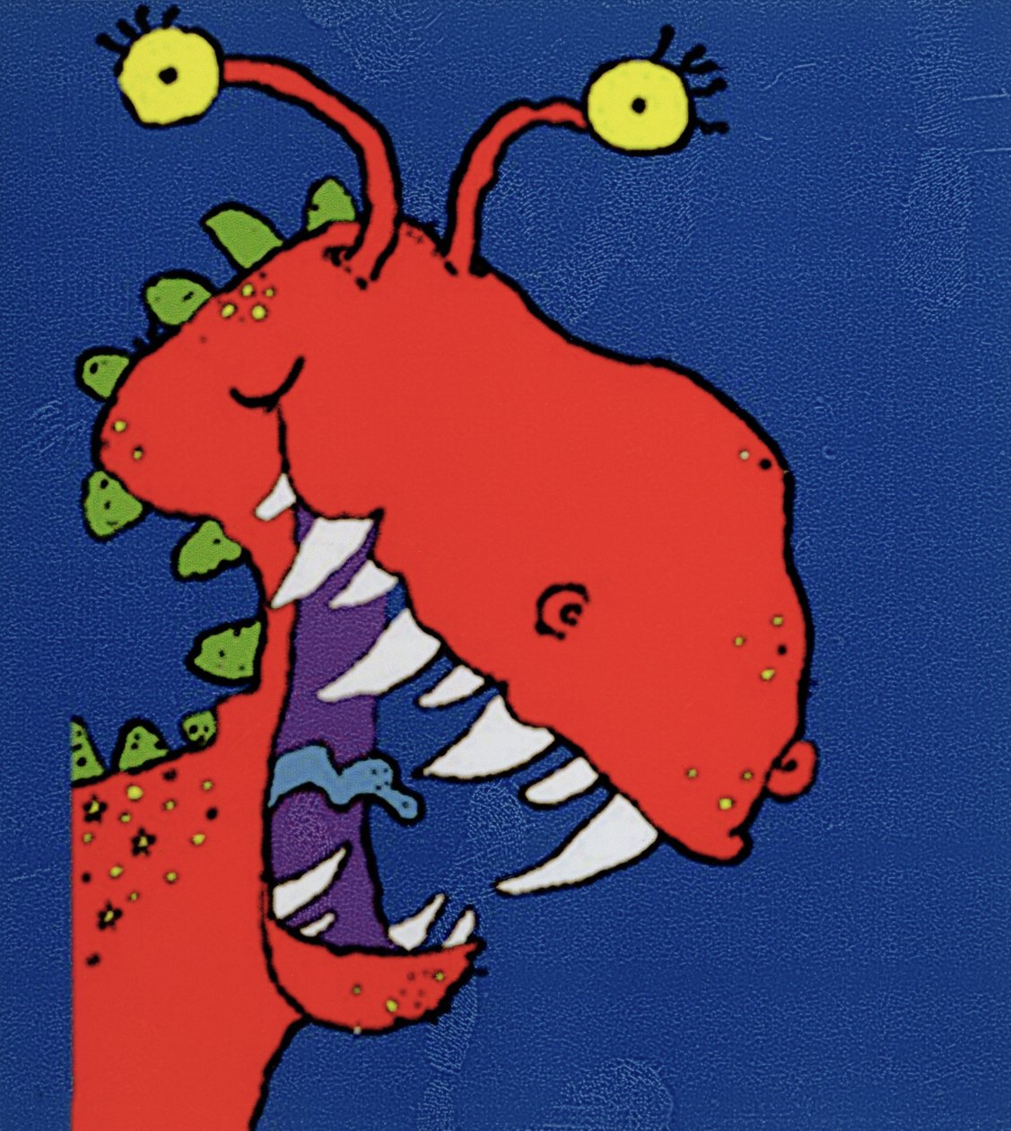 Czerwony potwór, 1998 (tusz na papierze) autorstwa Maylee Christie