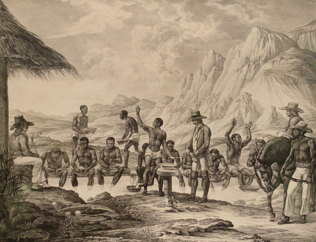 Pranie diamentów, Curralinho, 1823-1831. autorstwa Meier