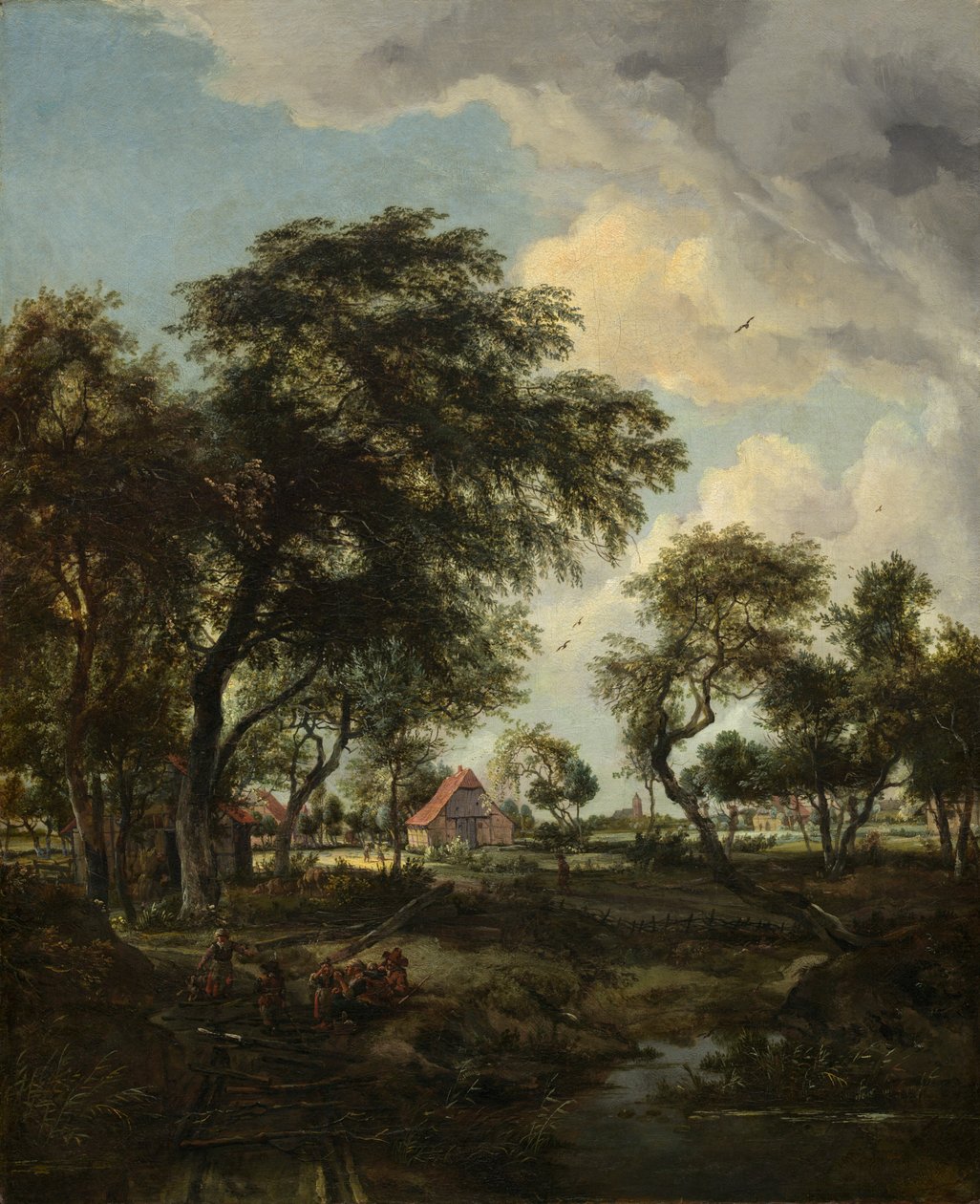 Farma w słońcu, 1668. autorstwa Meindert Hobbema