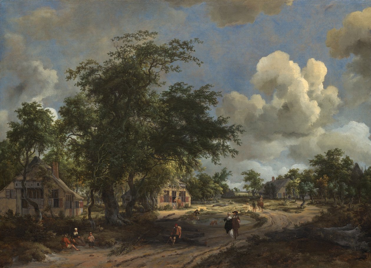 Widok na autostradę, 1665. autorstwa Meindert Hobbema