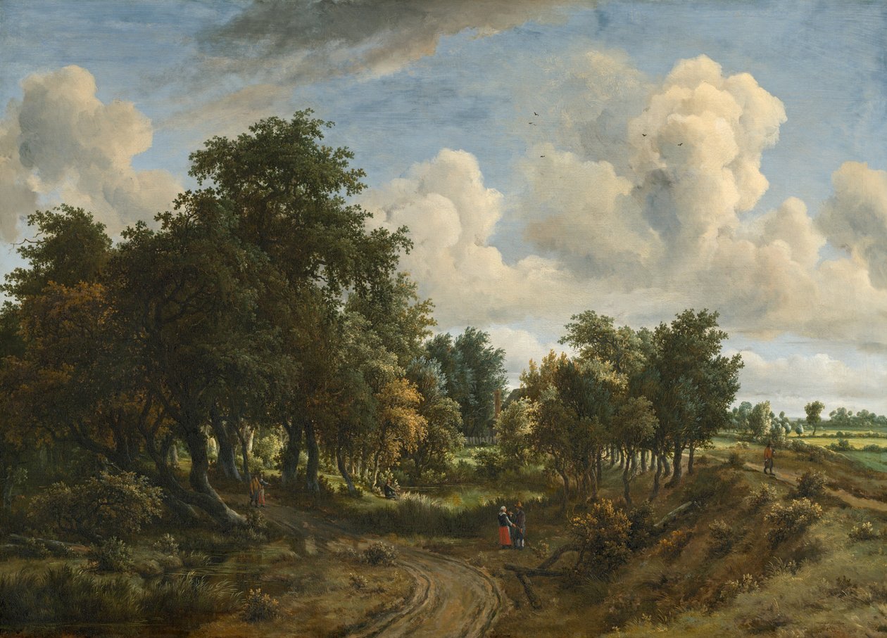 Zalesiony krajobraz, 1663. autorstwa Meindert Hobbema