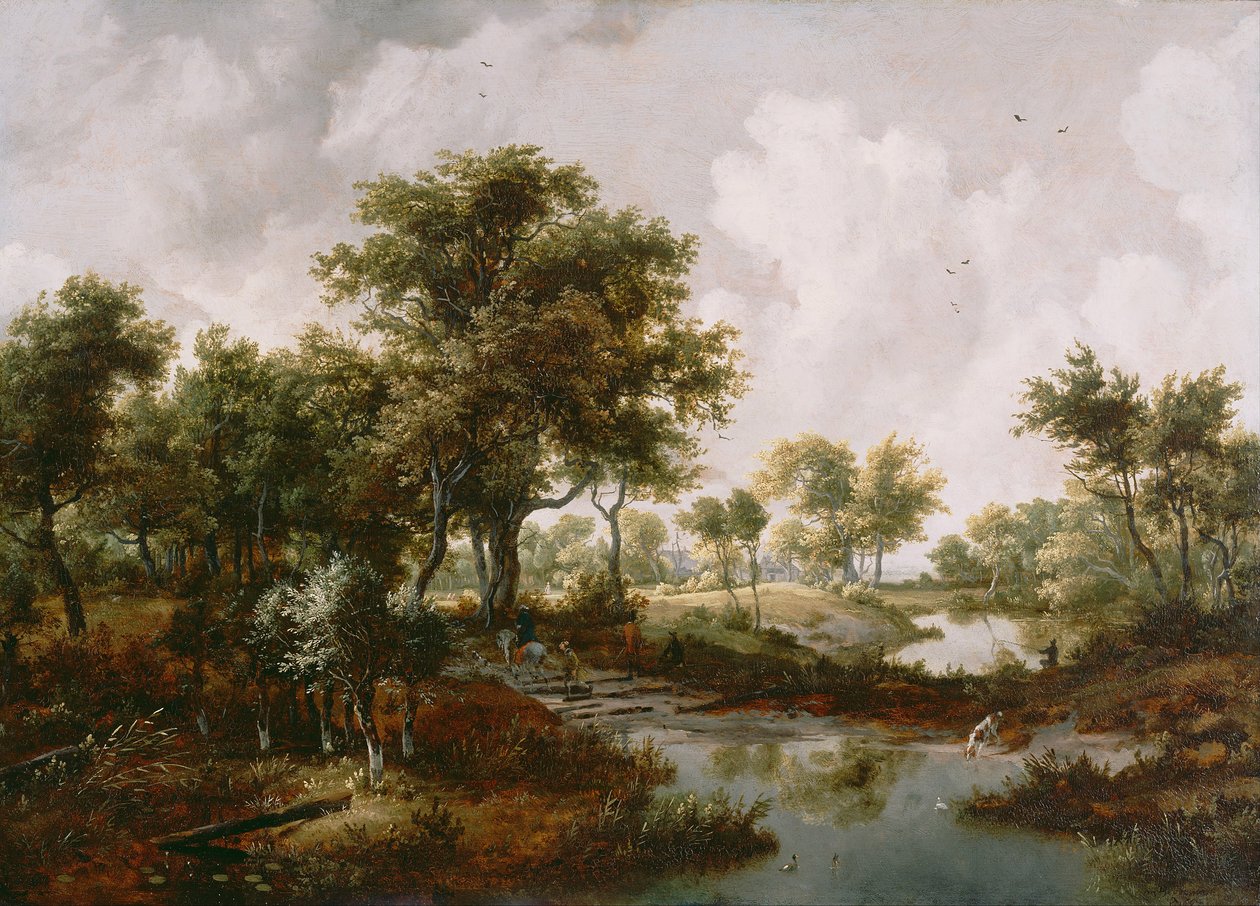 Zalesiony krajobraz, 1667 autorstwa Meindert Hobbema