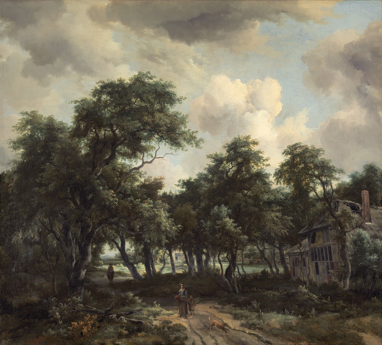 Chata wśród drzew, ok. 1930 r. 1664. autorstwa Meindert Hobbema