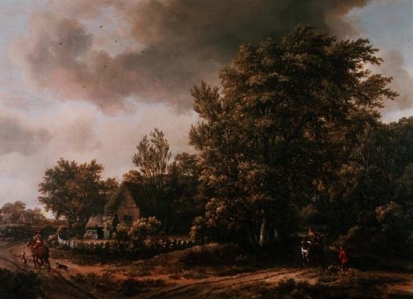 Krajobraz autorstwa Meindert Hobbema