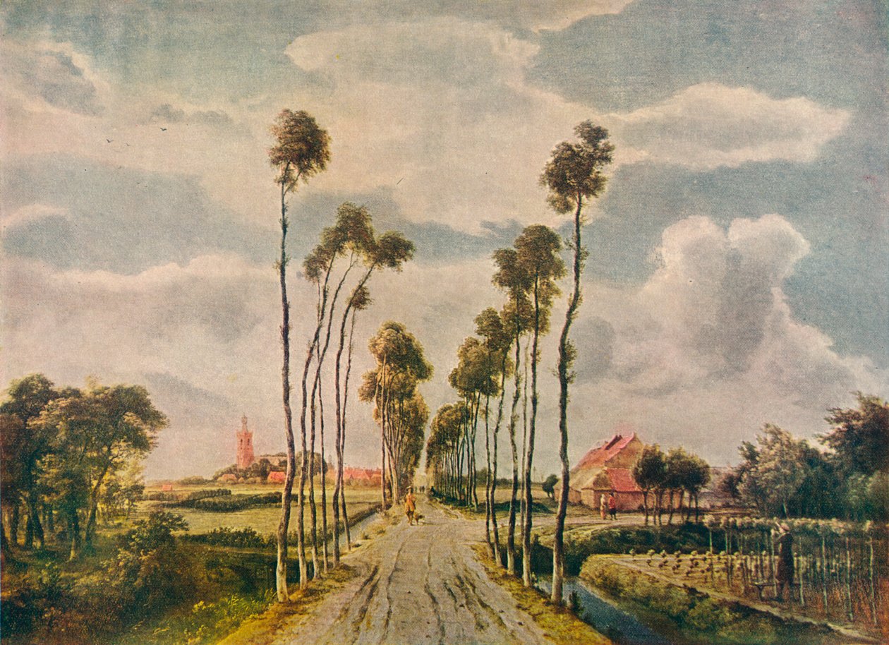 „Alea w Middelharnis”, 1689 autorstwa Meindert Hobbema