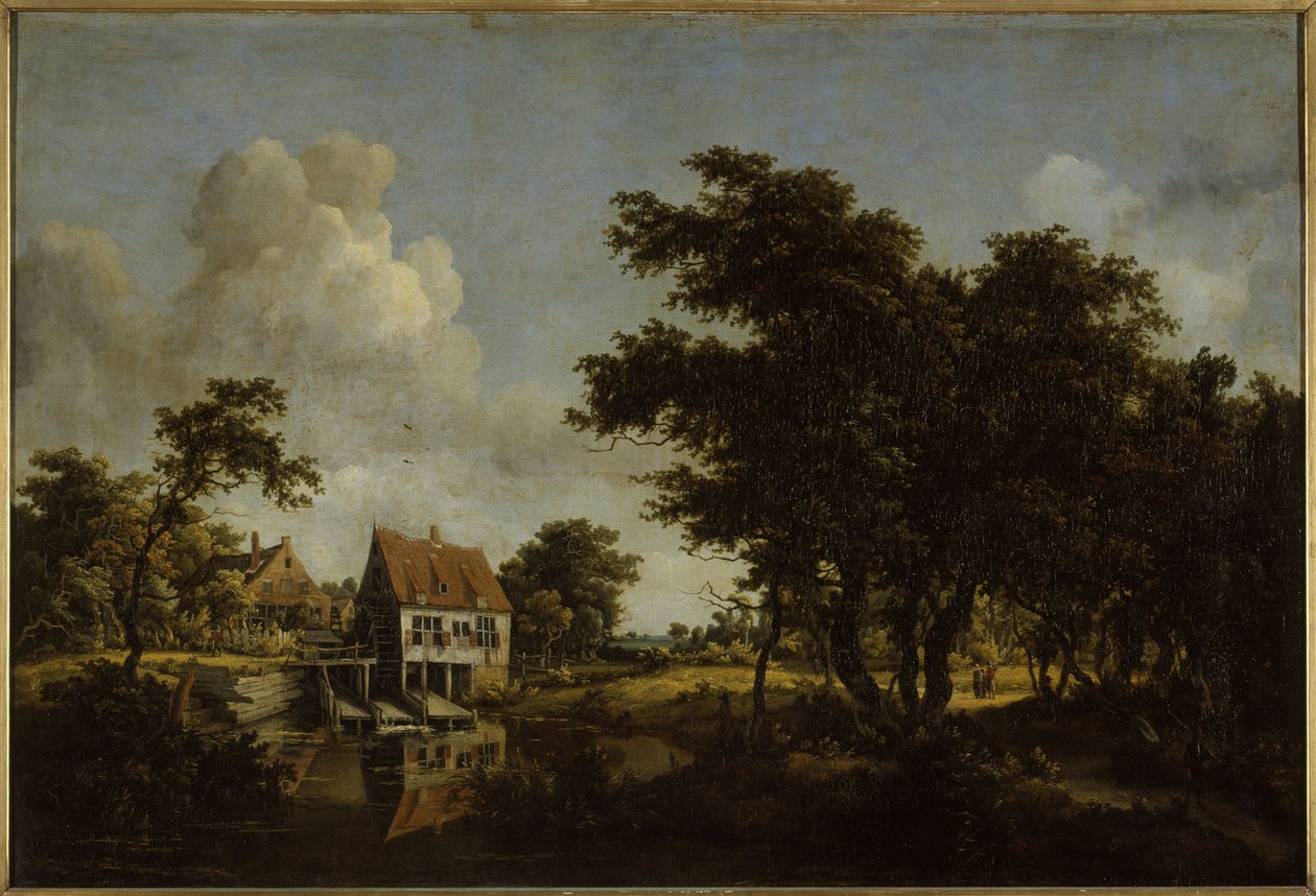 Młyny w latach 1664-1668 (olej) autorstwa Meindert Hobbema