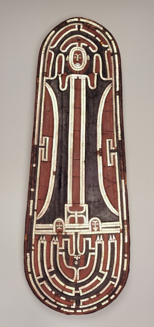 Ceremonialna Tarcza, Wyspa Santa Isabel, Wyspy Salomona autorstwa Melanesian