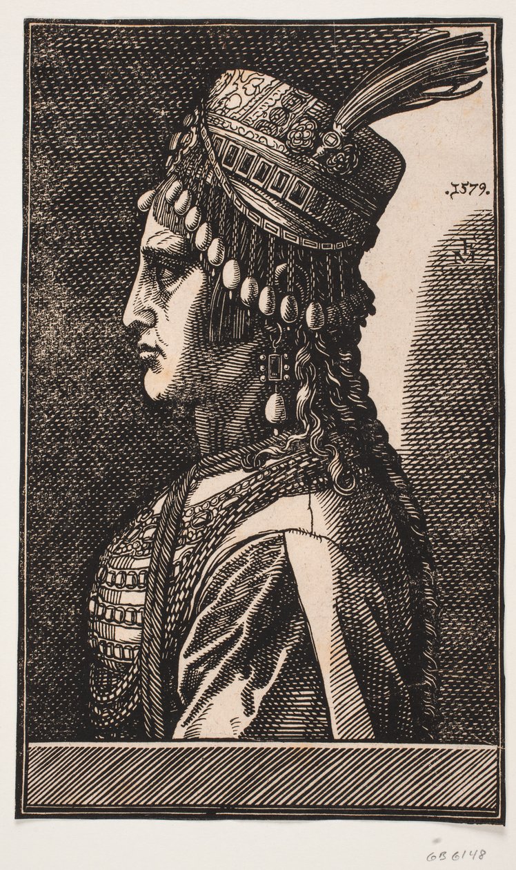 Szlachetna Turecka Dama autorstwa Melchior Lorck