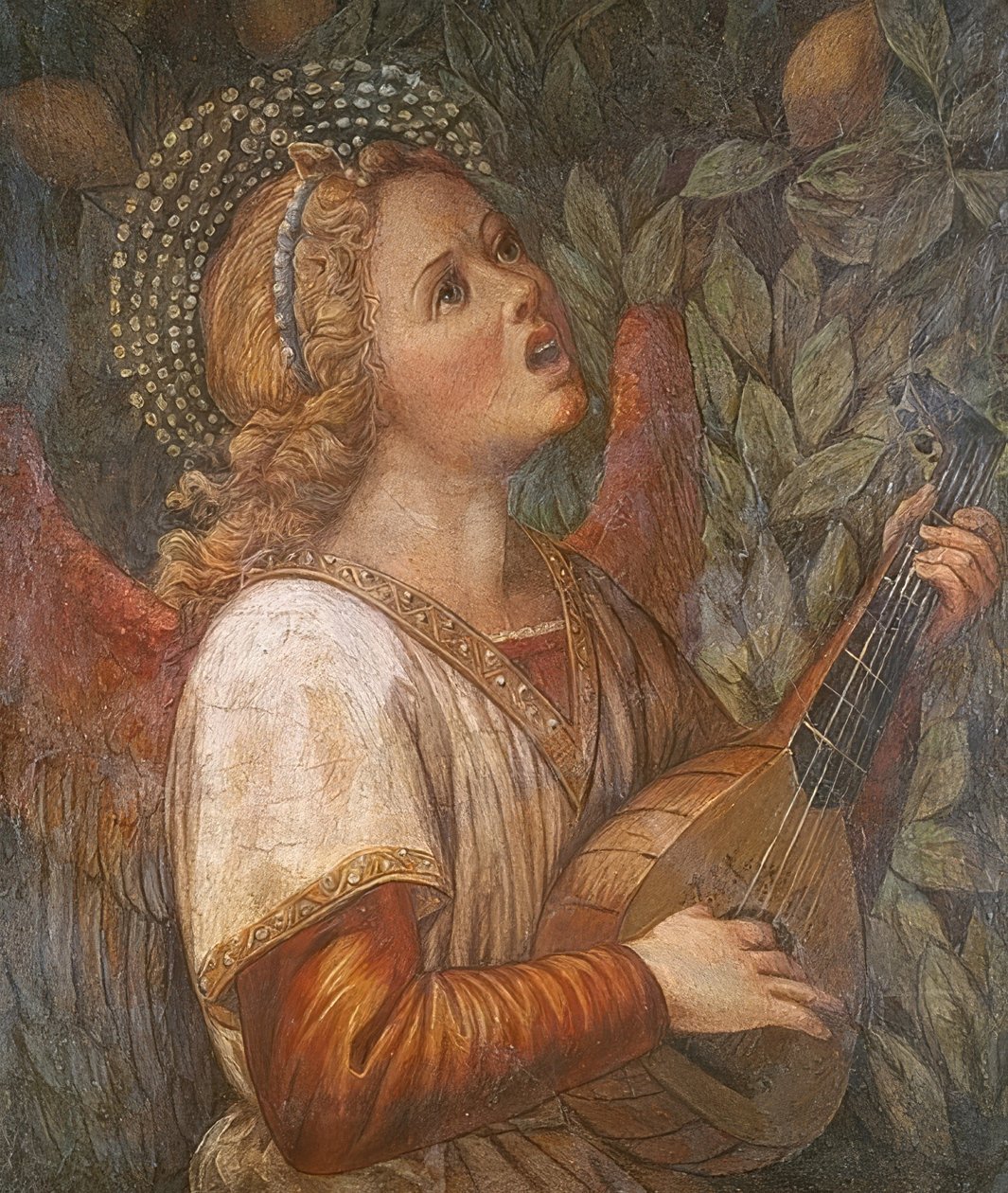 Anioł tworzący muzykę autorstwa Melozzo da Forli