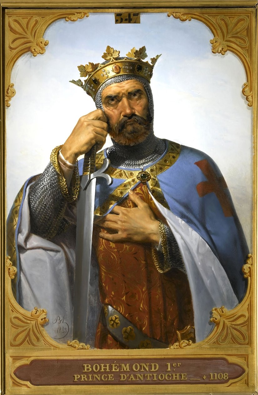 Bohemond I z Antiochii, 1843. autorstwa Merry Joseph Blondel