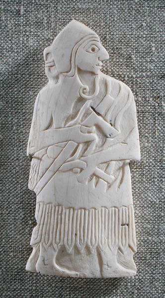 wódz wojowników, Mari; C. 2500 pne (powłoka) (patrz także 326736) autorstwa Mesopotamian