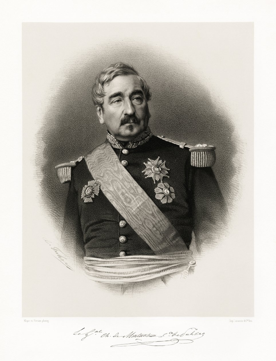 Karol, kuzyn Montaubana, hrabia Palikao, 1865-66 autorstwa Meyer and Pierson