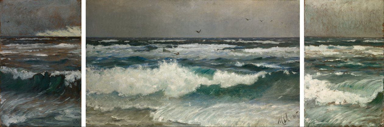 Łamacze na wybrzeżu autorstwa Michael Peter Ancher