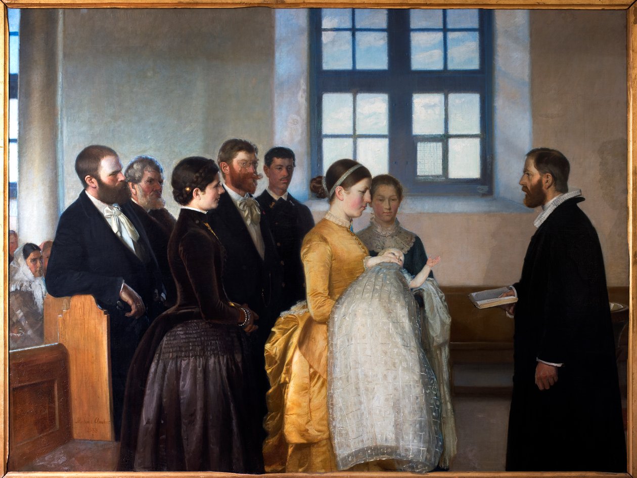 BarnedabaChrzest autorstwa Michael Peter Ancher