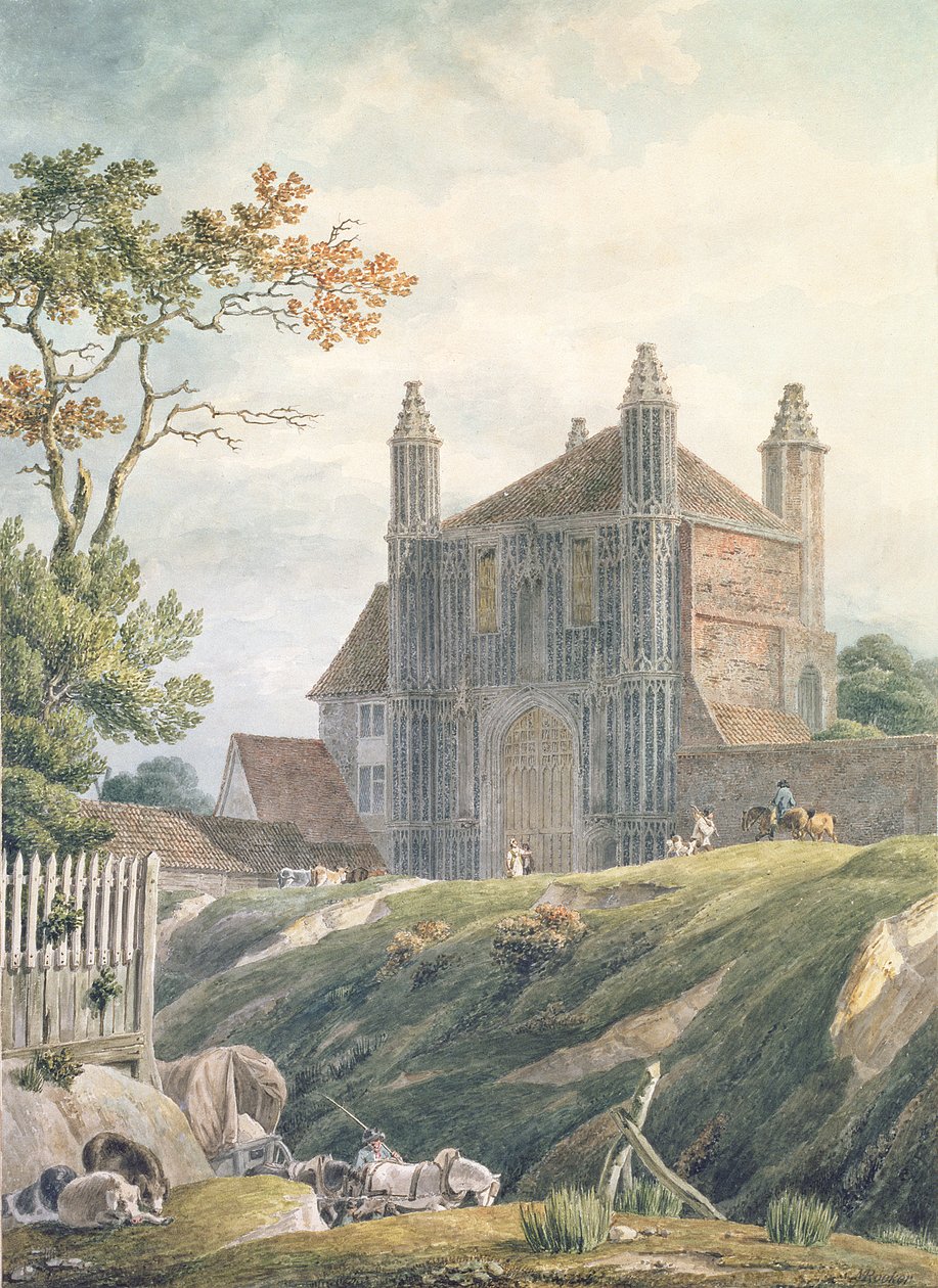 Brama opactwa św. Jana, Colchester, XVIII w. autorstwa Michael Rooker