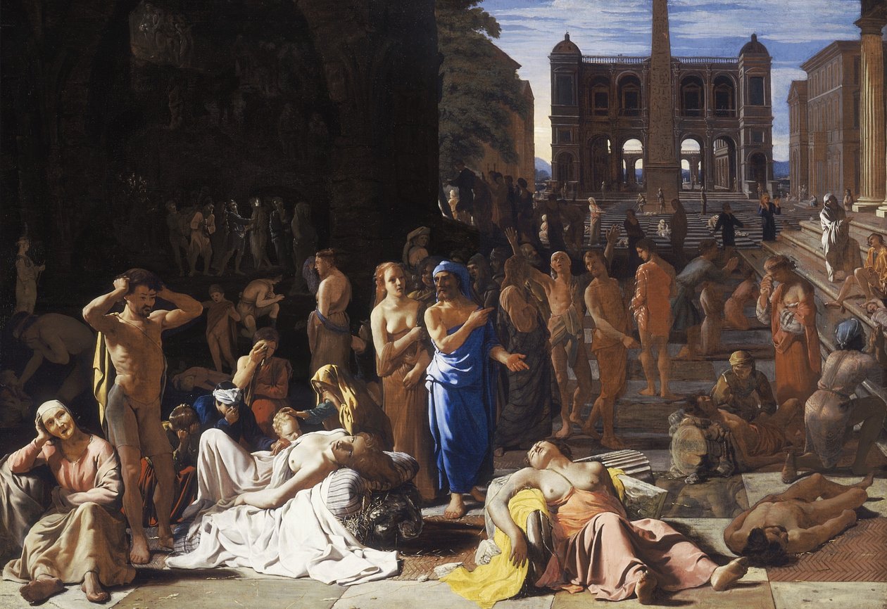 Plaga w starożytnym mieście, ok. 1652-4 autorstwa Michael Sweerts