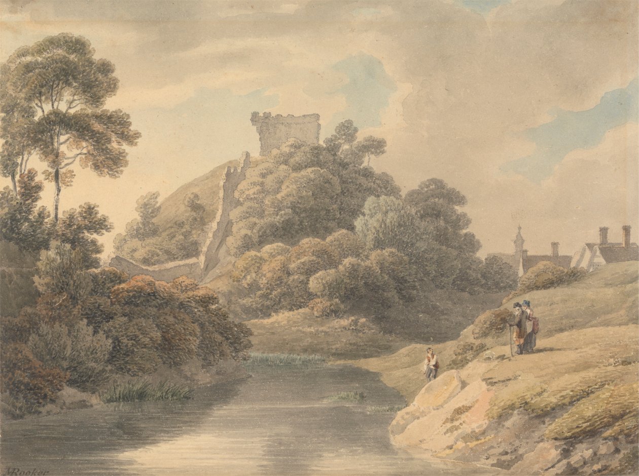 Clare Castle, Suffolk autorstwa Michael Angelo Rooker