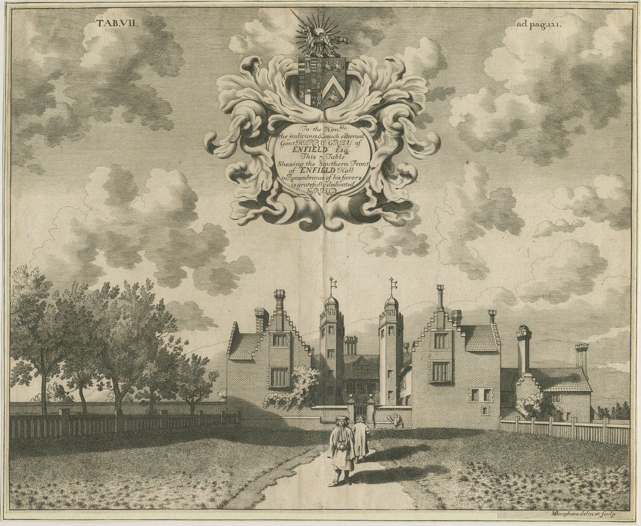 Enville Hall: miedzioryt, nd [1653-1686] autorstwa Michael Burghers