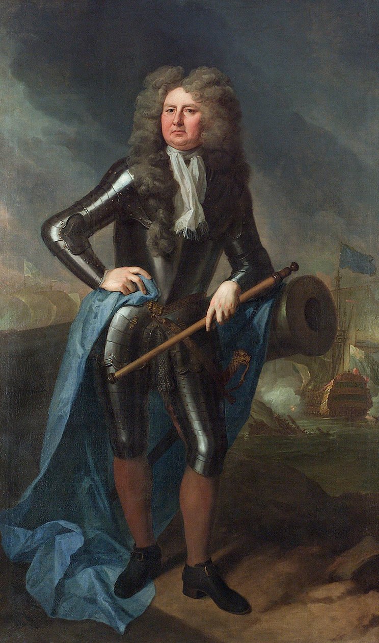 Admirał Sir Cloudesley Shovell (1650-1707) autorstwa Michael Dahl