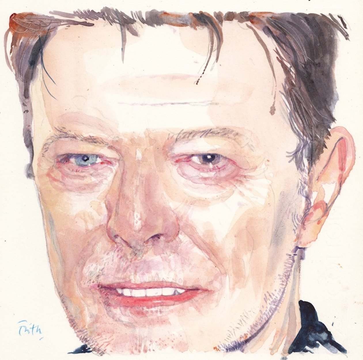 David Bowie (akwarela) autorstwa Michael Frith