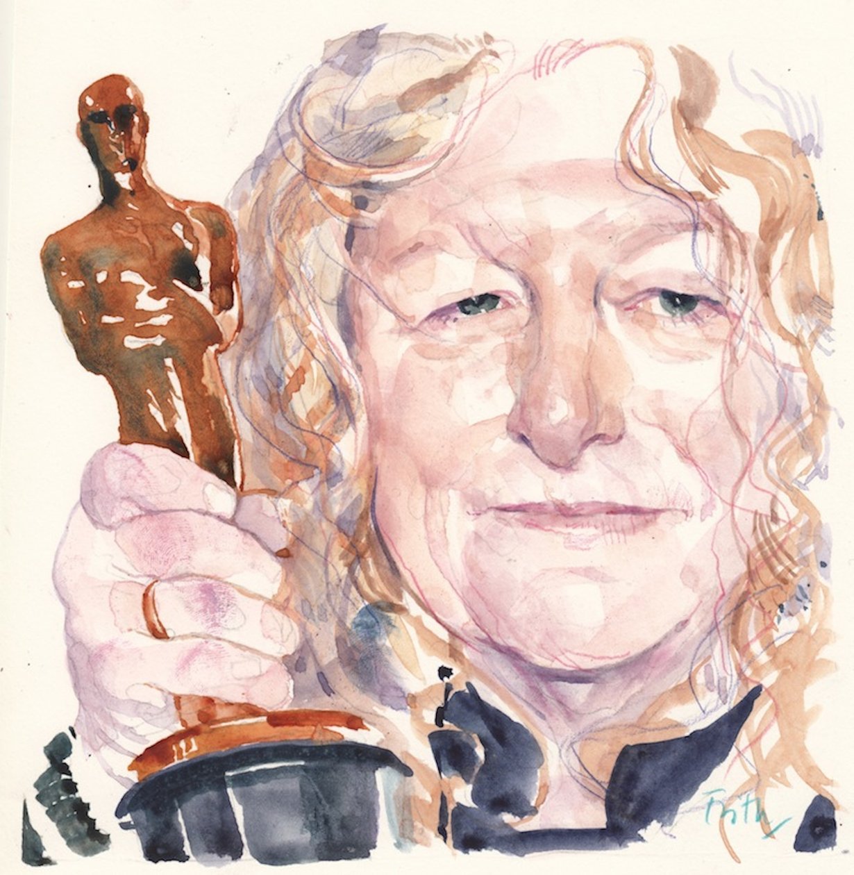 Jenny Beavan (akwarela) autorstwa Michael Frith